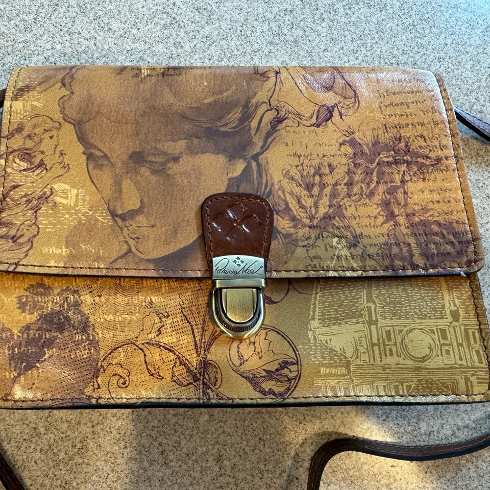Patricia Nash Italian Sketchbook Crossbody Bag